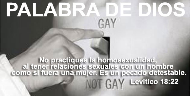 PALABRA DE DIOS - HOMOSEXUALIDAD LGTB