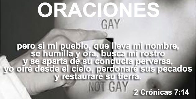 ORACIONES VS HOMOSEHUALIDAD LGTB